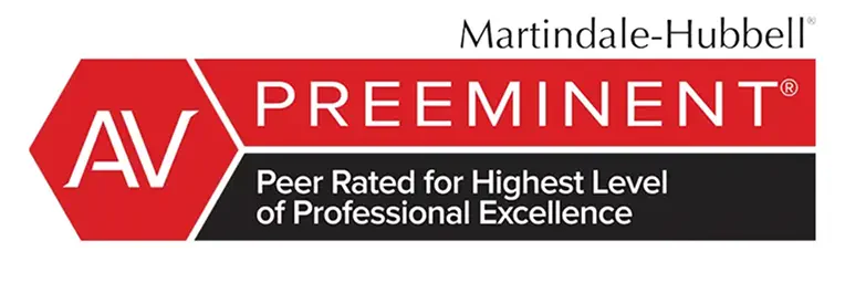 Preeminent peer rated for highest level of professional excellence